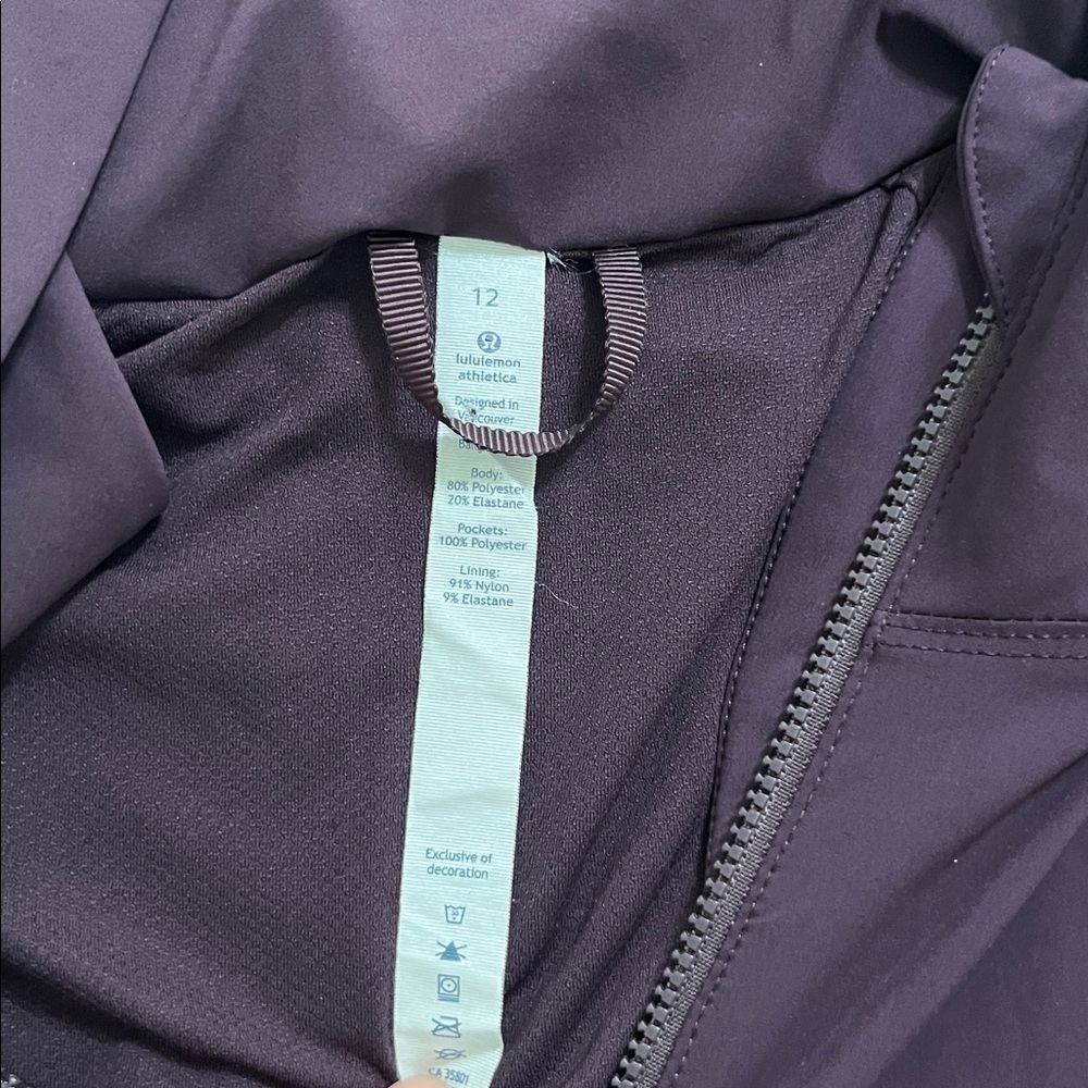 Lululemon Athletica Deep Purple Zip-Up Jacket - Picture 5 of 8